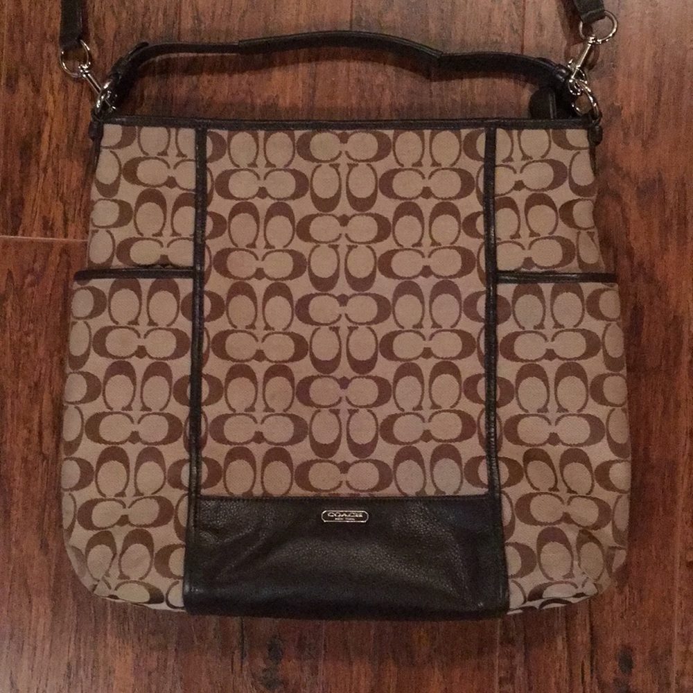 COACH signature handbag tote purse